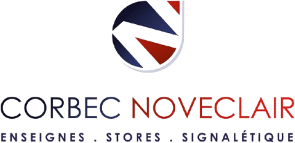 Corbec Noveclair — enseignes, stores, signalétique